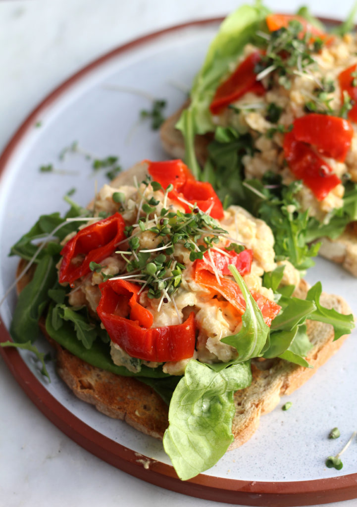 Open-faced Chickpea Smash